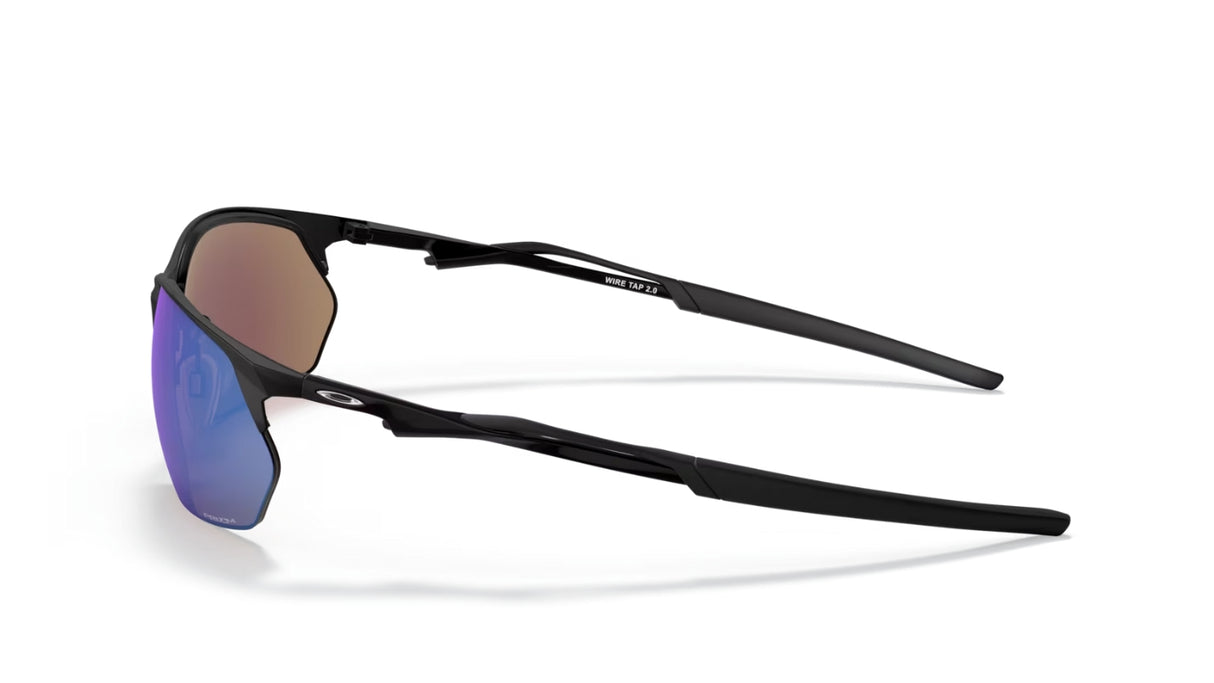 Oakley Wire Tap 2.0 Satin Black Prizm Sapphire zijaanzicht