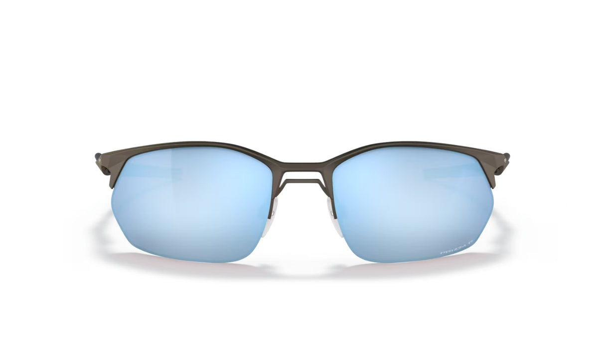 Oakley Wire Tap 2.0 Satin Lead Prizm Deep H2O Polarized voorzijde