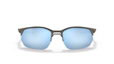 Oakley Wire Tap 2.0 Satin Lead Prizm Deep H2O Polarized voorzijde