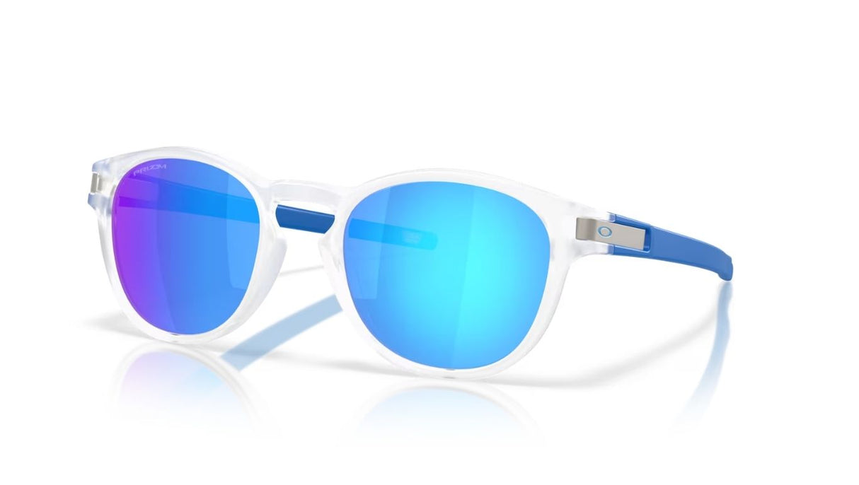 Oakley-latch-neon-pop-matte-clear-prizm-sapphire