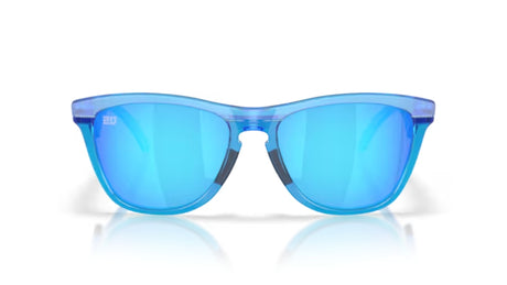 Oakley Frogskins Hybrid Matte Acid Blue/ Prizm Sapphire voorkant