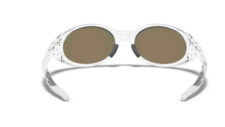 Oakley Custom Eye Jacket Polished Clear/ Prizm Ruby Achterkant
