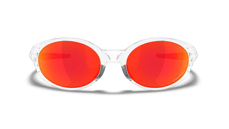 Oakley Custom Eye Jacket Polished Clear/ Prizm Ruby Voorkant