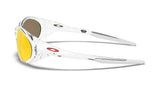 Oakley Custom Eye Jacket Polished Clear/ Prizm Ruby Zijkant
