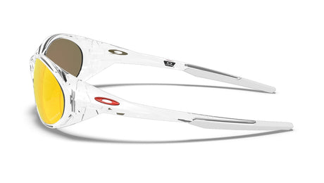 Oakley Custom Eye Jacket Polished Clear/ Prizm Ruby Zijkant