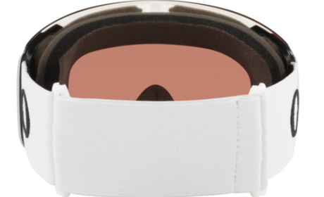 Oakley Flight Deck L Matte White/ Prizm Snow Rose Gold achterkant