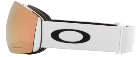 Oakley Flight Deck L Matte White/ Prizm Snow Rose Gold zijkant