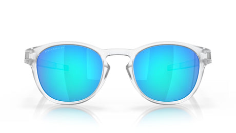 Oakley Latch Matte Clear/ Prizm Sapphire Polarized Voorkant