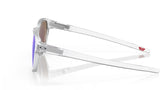 Oakley Latch Matte Clear/ Prizm Sapphire Polarized Zijkant