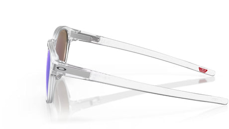 Oakley Latch Matte Clear/ Prizm Sapphire Polarized Zijkant
