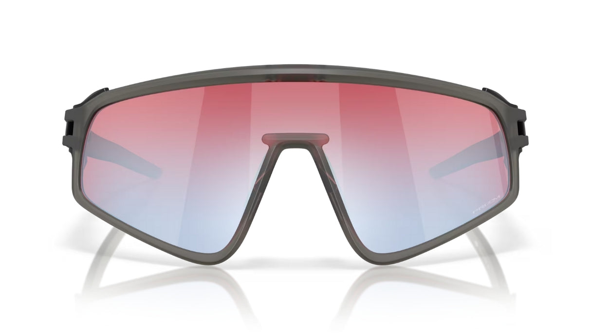 Oakley Latch Panel Matte Grey Smoke/ Prizm Snow Sapphire Voorkant