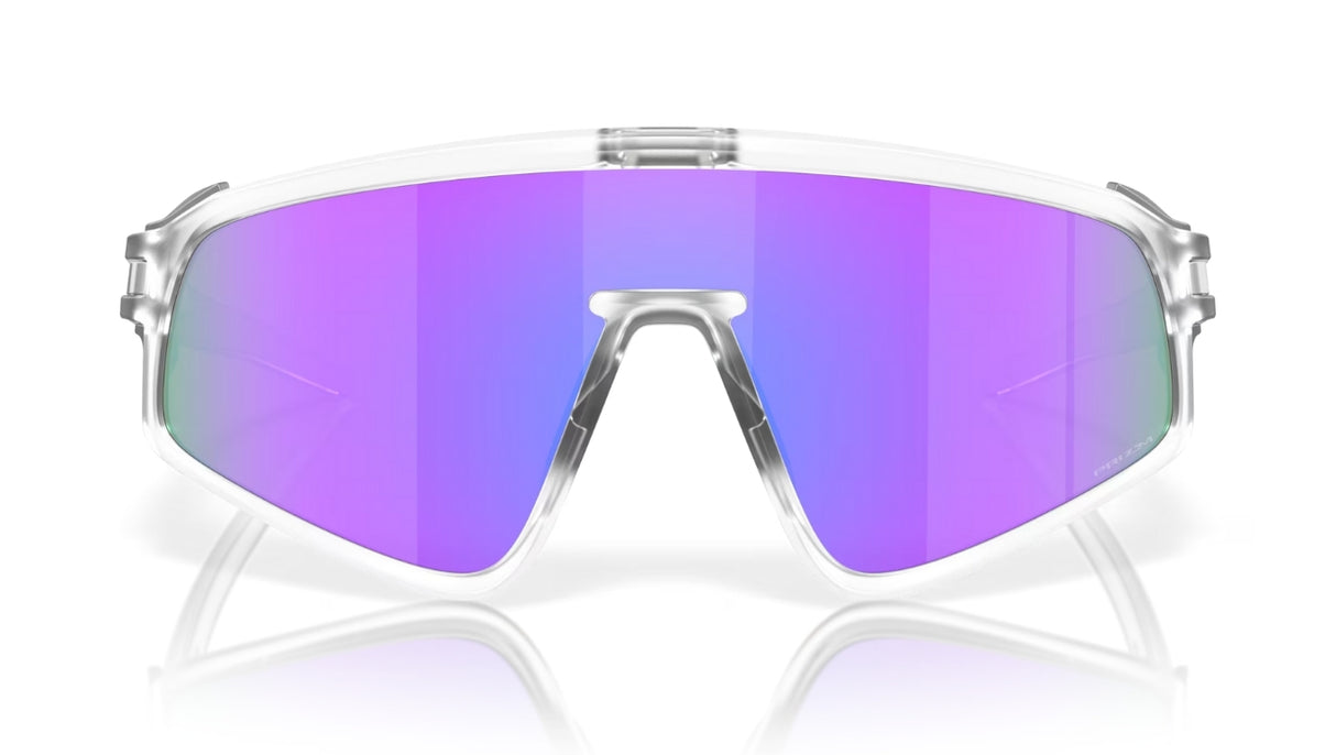 Oakley Latch Panel Matte Clear/ Prizm Violet Voorkant