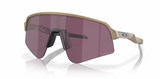 Oakley Sutro Lite Sweep sportbril in Matte Terrain Tan met Prizm Road Black lens, ideaal voor wielrenners
