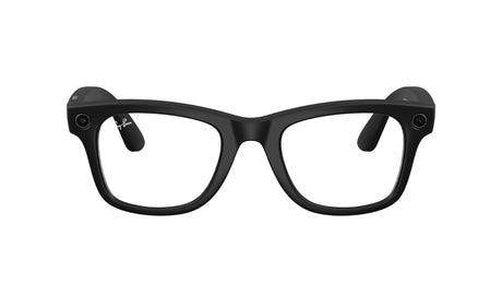 Ray-Ban-Meta-Wayfarer-Matte-Black-Clear-voorzijde