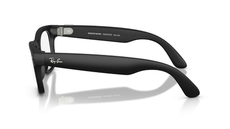 Ray-Ban-Meta-Wayfarer-Matte-Black-Clear-zijaanzicht
