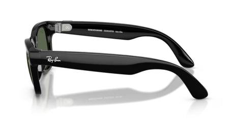 Ray-Ban-Meta-Wayfarer-Shiny-Black-G15-Green-Zijaanzicht