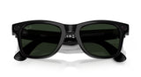 Ray-Ban Meta Wayfarer Shiny Black / Transitions Graphite Green