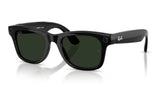 Ray-Ban Meta Wayfarer Shiny Black / Transitions Graphite Green