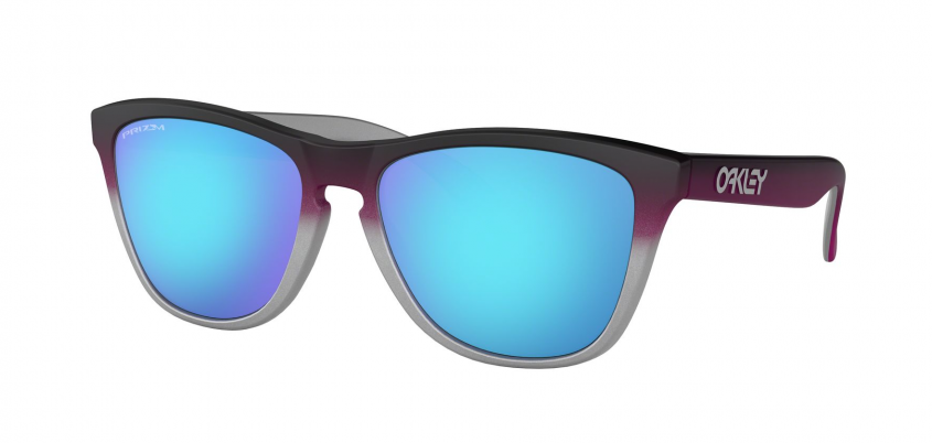 Oakley Frogskins Black Pink Fade Silver/ Prizm Sapphire