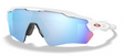 Oakley Custom Radar EV XS Polished White/ Pink Icon/ Prizm Deep Water Polarized