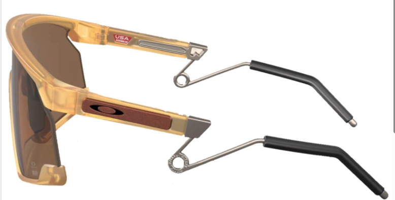 Oakley BXTR Metal Matte Transparent Light Curry/ Prizm Bronze zijkant