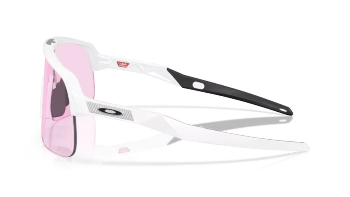 Oakley Sutro Lite S Matte White/ Prizm Low Light zijkant