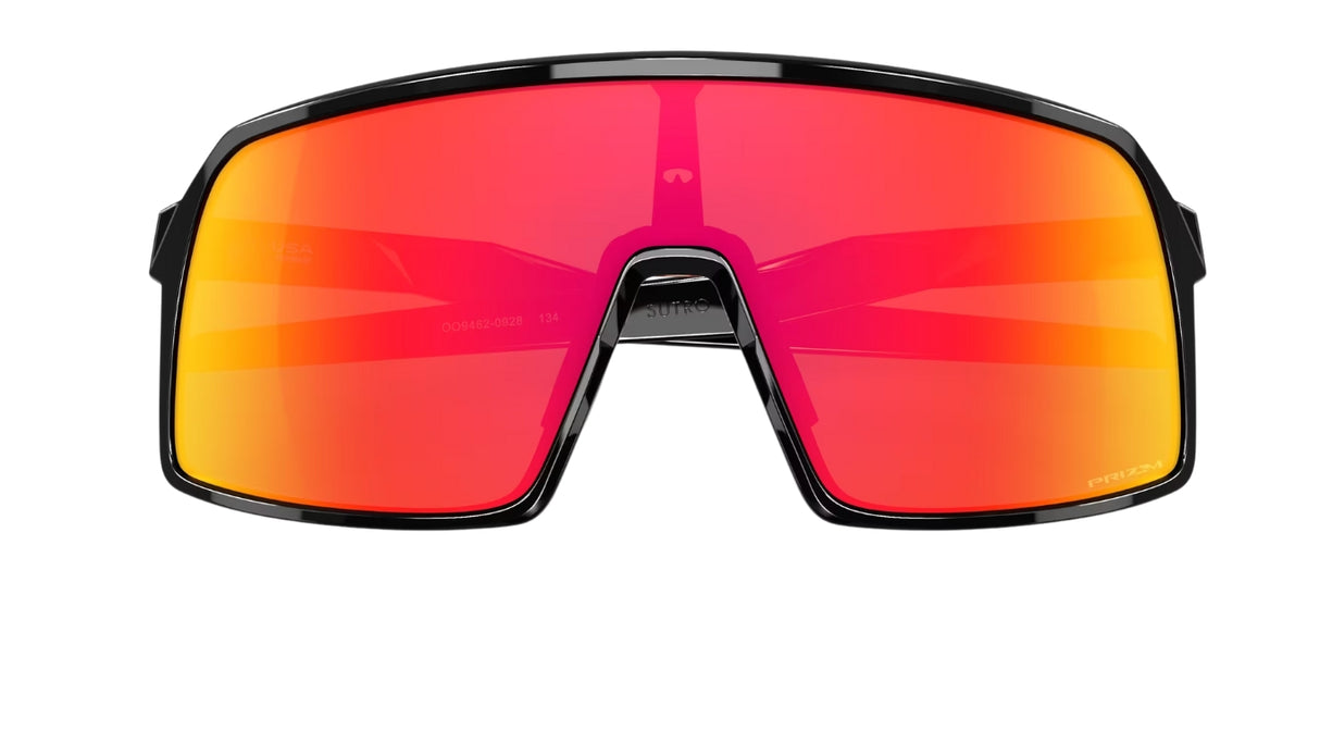 Oakley Sutro S (Extra Small) Poliertes Schwarz/Prizm Ruby