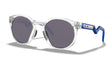 Oakley Custom HSTN L Polished Clear Crystal Blue/ Prizm Grey 01