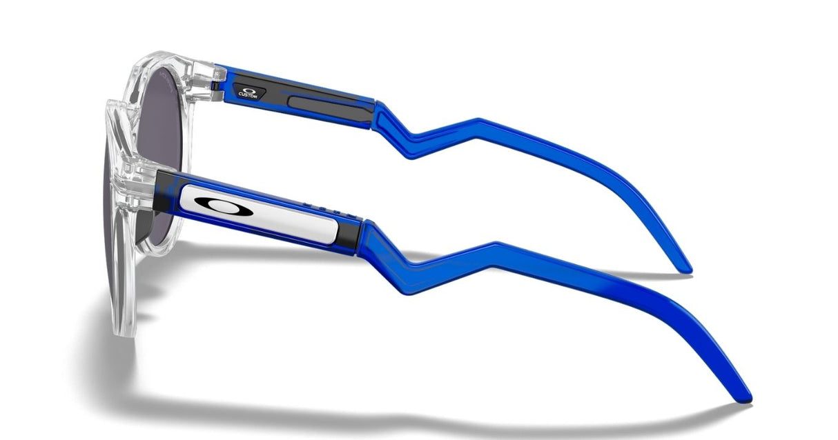 Oakley Custom HSTN L Polished Clear Crystal Blue/ Prizm Grey 04